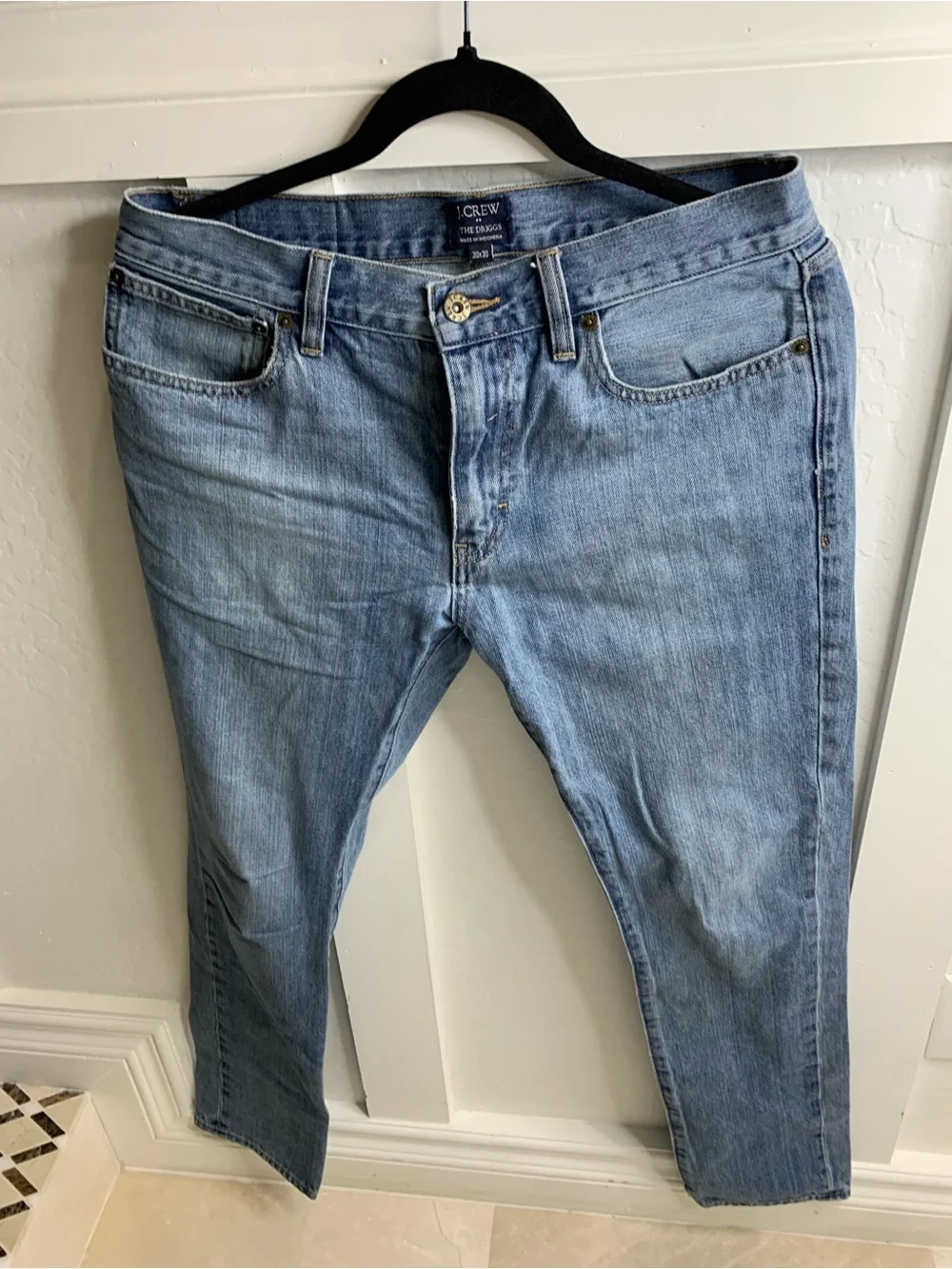 J. Crew Light Wash Slim Straight Jeans - Men Size 30x30
